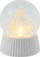 Glob dekorativ LED Sirius Snow Globe Santa, efekt bore, ndriçim i ngrohtë