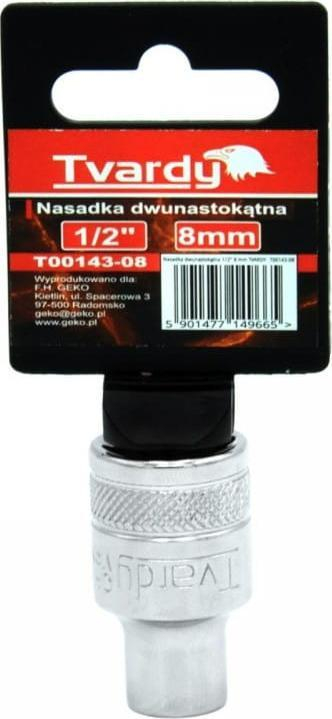 Çelës kokë 12-këndor TVARDY 1/2", 8 mm, metalik