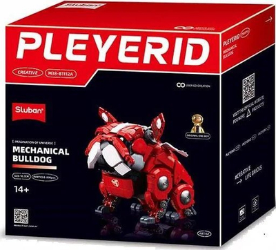 Lodër ndërtime Sluban Mechanical Bulldog M38-B1112A, 890 copa, e kuqe