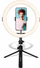 Кружна ламба Ring Light AgfaPhoto AGFA ARL11, 11\", 120 LED, со трипод и далечински управувач, бела