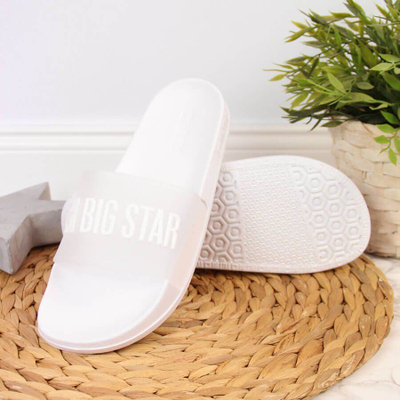 Сандали за базен Big Star W FF274A199, slip on, за жени, бели