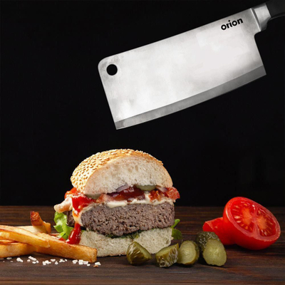 Satar për mish pa markë, teh inox 18 cm, dorezë ergonomike