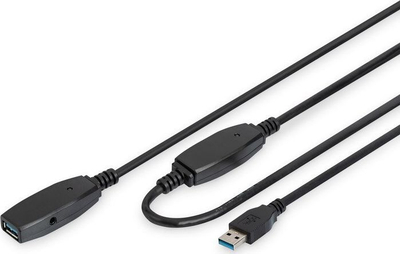Kabllo USB Digitus DA-73105, 10 m, USB 3.0, e zezë