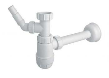 Sifon për lavatriçe McAlpine, 5/4" DN32, krom