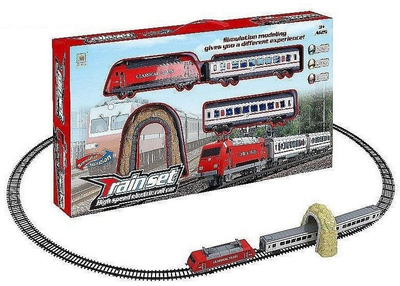 Lodër tren elektrik Adar, me bateri, dritë dhe zë, 59x30x6 cm