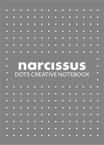 Fletore me pika Narcissus Dots, A5, 56 faqe, set me 6 copë, gri