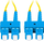 Kabllo patch optike Lanberg, SM SC/UPC në SC/UPC, duplex 2m, LSZH, e verdhë