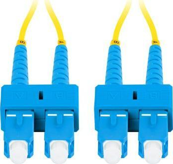 Kabllo patch optike Lanberg, SM SC/UPC në SC/UPC, duplex 2m, LSZH, e verdhë