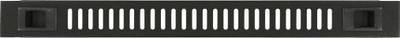 Panel mbulues me vrima ajrimi për rack Lanview RAB400BL, për kabinet serveri, i zi