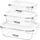 Set kuti për ushqim Lamart LT6011, 3 copë, transparente