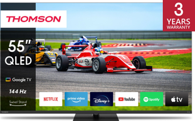Телевизор Thomson 55QG7C14, 55\", QLED 4K, Google TV, титан