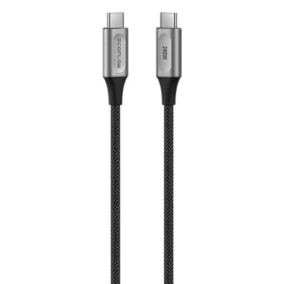 Kabllo USB C EcoFlow RAPID Pro, 240W, 182cm, najlon, e zezë