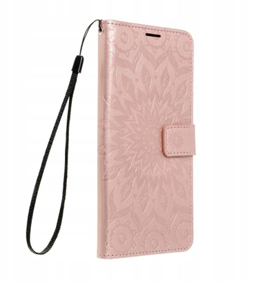 Këllëf libri Forcell MEZZO për iPhone 13 Mini, mandala, rozë gold
