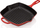 Tigan grili Le Creuset Signature Square Grill, gize me emalim, portokalli e kuqe