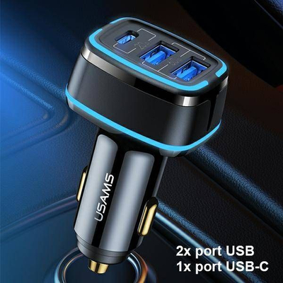 Karikues makine Usams C24 US CC126, 3 porta 80W, QC3.0, i zi