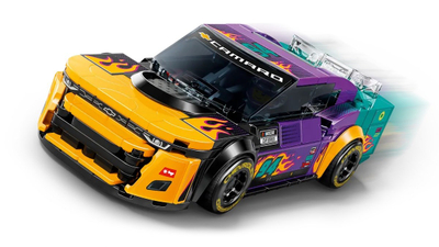Lodër ndërtuese LEGO Speed Champions NASCAR Next Gen Chevrolet Camaro ZL1 76935, model makine garash, me minifigurinë shofer