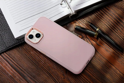 Kuti telefoni FRAME për Samsung Galaxy A35 5G, TPU, me skaje të forta, rozë e çelët