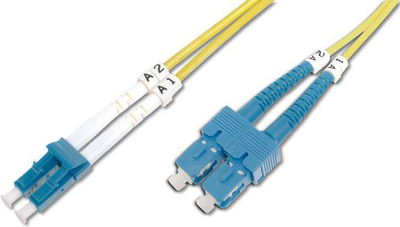 Kabllo patch me fibra optike DIGITUS LC - SC 2m (DK-292SCA3LC-02)