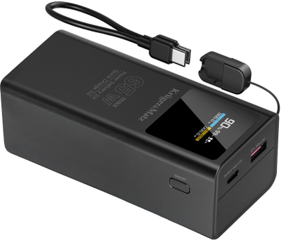 Надворешна батерија Kruger&amp;Matz KM0914, 20000mAh, 65W, црна