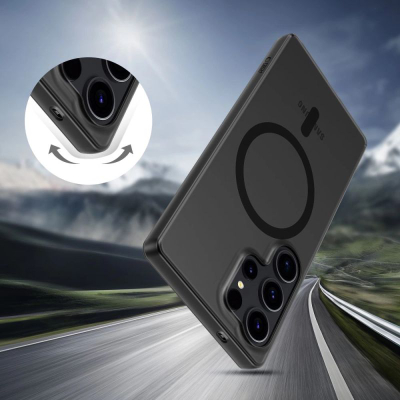 Futrollë Tech-Protect Magslim për Samsung S25 Ultra, me MagSafe, e zezë mat