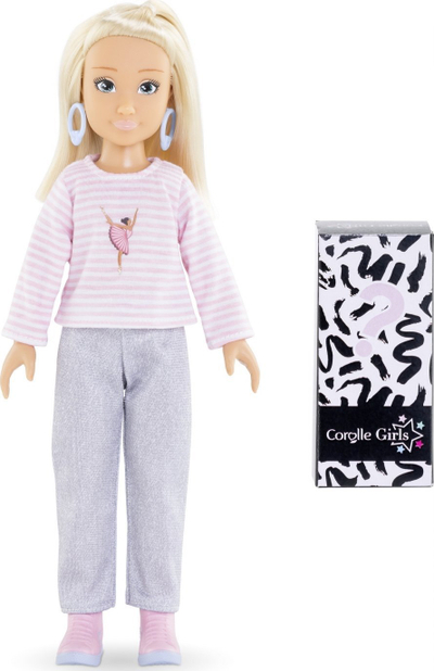 Kukull Corolle Valentine Shopping, 28 cm, me gjiro dhe aksesorë, bionde
