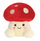 Lodër pelushi Pp Amanita Mushroom, 12 cm, kërpudhë dekorative, e kuqe