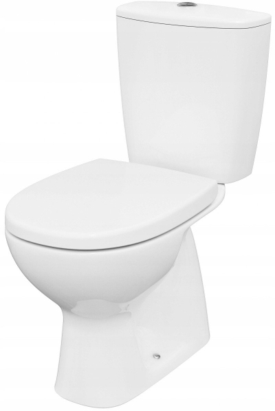 Set WC Cersanit Arteco 685 Compact CleanOn, dalje vertikale, ulëse me mbyllje të butë, i bardhë
