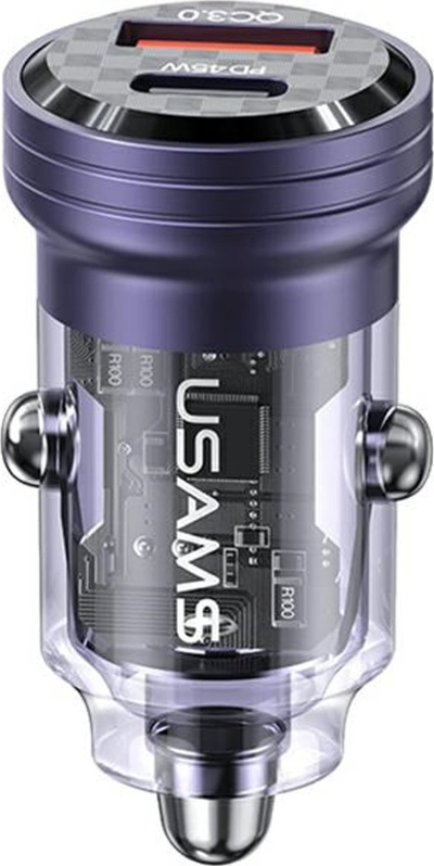 Karikues makine Usams C35 US CC175, 45W, USB A dhe USB C, vjollcë