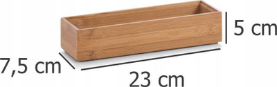 Kuti organizuese frutash Zeller, dru bambuje, 23cm, ngjyrë natyrale