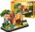 Puzzle 3D Cubic Fun Animals Lion, model luani, karton edhe shkumë