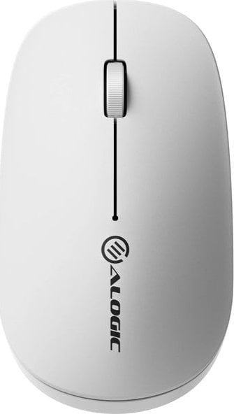Бежичен глушец ALOGIC AMBT4K, RF 2.4GHz, Bluetooth, бел