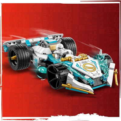 Set LEGO Ninjago Zane Dragon Power Spinjitzu Makina e Garës, 71791, 307 copa, 7+, shumëngjyrësh