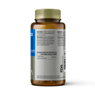 TALYA Herbal Black Seed Oil, 2000 mg, 60 kapsula
