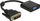 Përshtatës Delock DVI-D - D-Sub (VGA), i zi