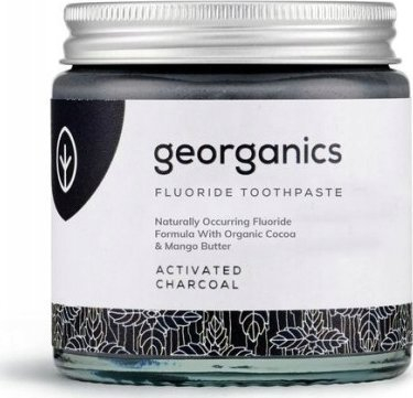 Pasta dhëmbësh Georganics Fluoride me qymyr të aktivizum, me mente