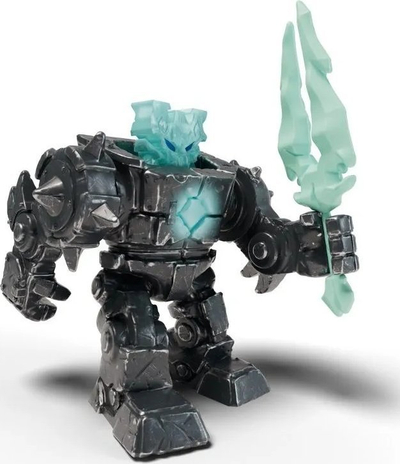 Lodër robot Schleich Eldrador Mini Creatures Shadow Ice, me shpatë, gri me blu