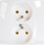 Prizë murale Legrand Socket PT, dyshe 2x 2P+E, IP20, e bardhë