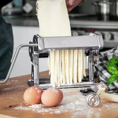 Makina për brumë dhe pasta Kinghoff KH-3114B, 4 në 1, çelik inox, argjendtë