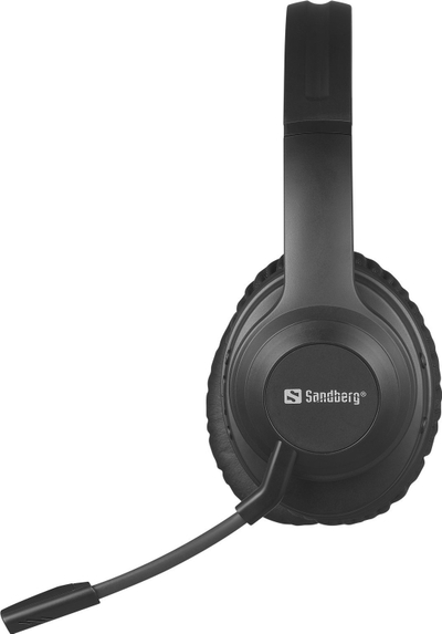 Kufje pa tela Sandberg Wireless Headset ANC+ENC Pro, Bluetooth, ANC dhe ENC, të zeza