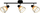 Spot tavanor Netlighting Gant, shirit 57cm, 3xE14, i zi