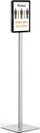 Stativ dyshemeje Durable FLOOR STAND A4 INFO STAND BASIC, formati A4, rrotullues, antracit