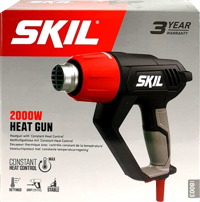 Пиштол за топол воздух Skil HEAT GUN 8003FA, 2000W, сив
