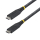 Kabllo USB C StarTech.com CC50CM40GUSB4TP, USB4 40Gbps, 0.5m, 240W, e zezë