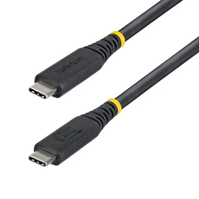 Kabllo USB C StarTech.com CC50CM40GUSB4TP, USB4 40Gbps, 0.5m, 240W, e zezë