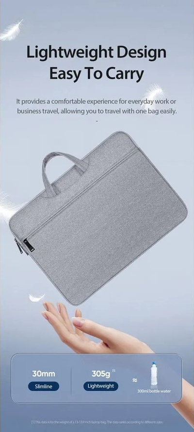 Çantë laptopi Dux Ducis LBTC, 14-15.4", me majë dore, gri e çelët
