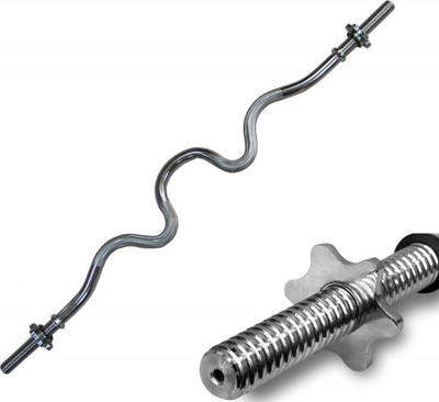 Shufër e përkulme fort EB Fit 120cm, diametër 28mm, krom