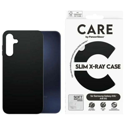 Mbulesë telefoni PanzerGlass CARE Slim X-Ray për Samsung Galaxy A16 4G / A16 5G, e zezë