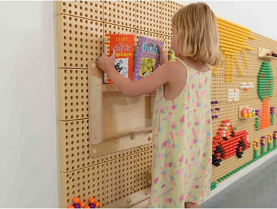 Kuti druri muri Masterkidz 40 cm, për tabelë STEM, ngjyrë natyrale