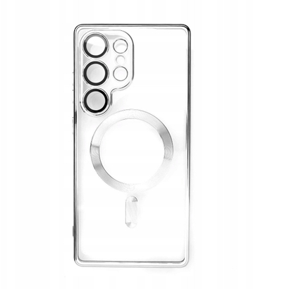 Куќиште за телефон Hurtel Galvanized MagSafe за iPhone 16e, TPU, со MagSafe, сребрено