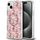 Futrollë telefoni Guess IML GCube MagSafe për iPhone 15 14 13, rozë